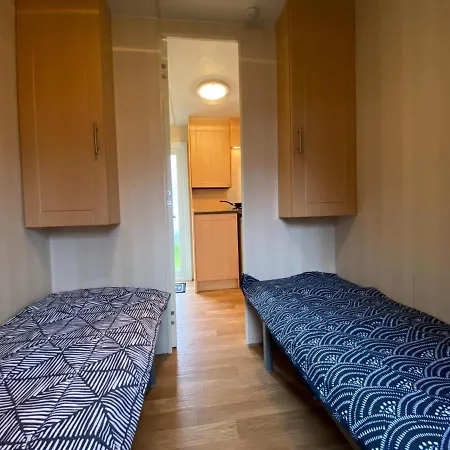 Residential Caravan In Within A Campsite In The Middle Of Nature