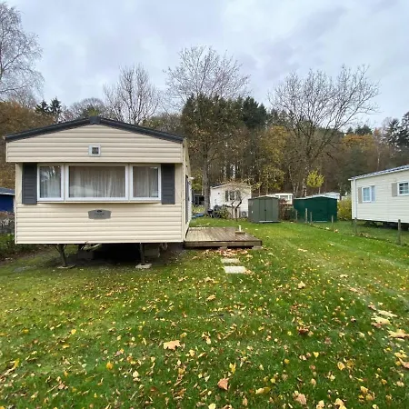 Residential Caravan In Within A Campsite In The Middle Of Nature *