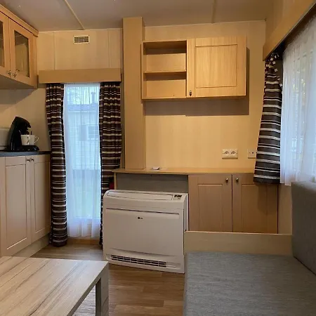 Residential Caravan In Within A Campsite In The Middle Of Nature *