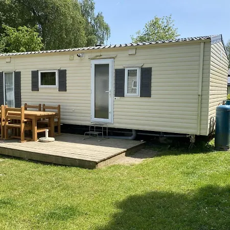 Residential Caravan In Within A Campsite In The Middle Of Nature *